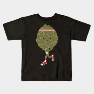 Retro Artichoke Runner Kids T-Shirt